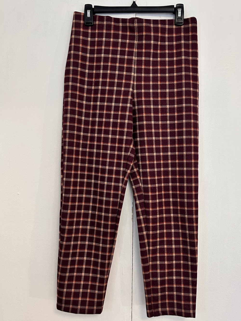 Cozy Ann Taylor Plaid Flannel Ankle Pants